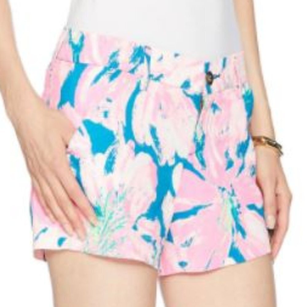 NWT Lilly Pulitzer Callahan Shorts Pans Garden 8